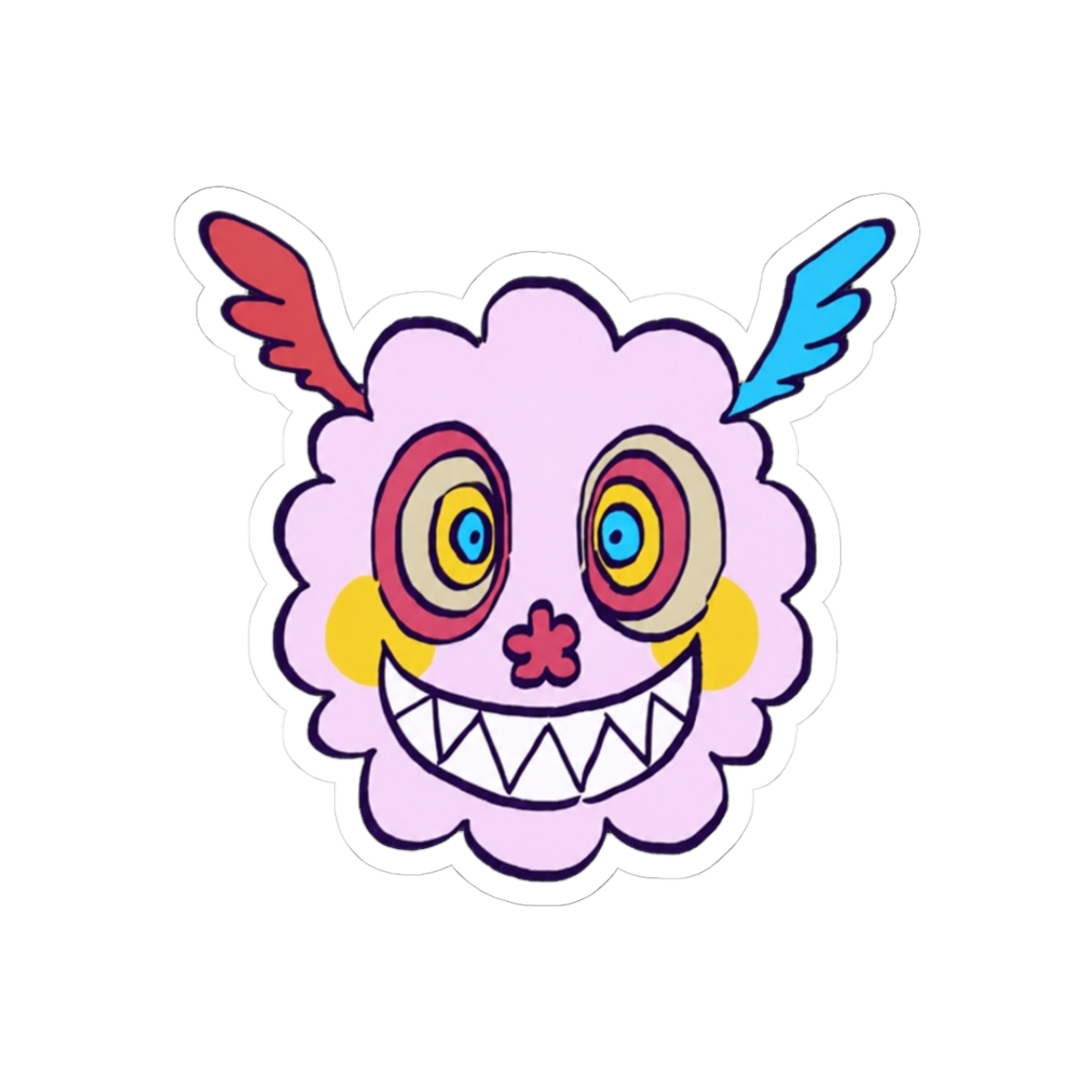 pink pastel witch charlotte head / madoka magica Sticker | Puella Magi Madoka Magica