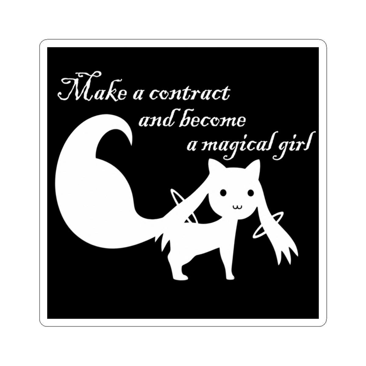 Kyubey Madoka Magica Sticker | Puella Magi Madoka Magica - alternate angle 1, merchandise
