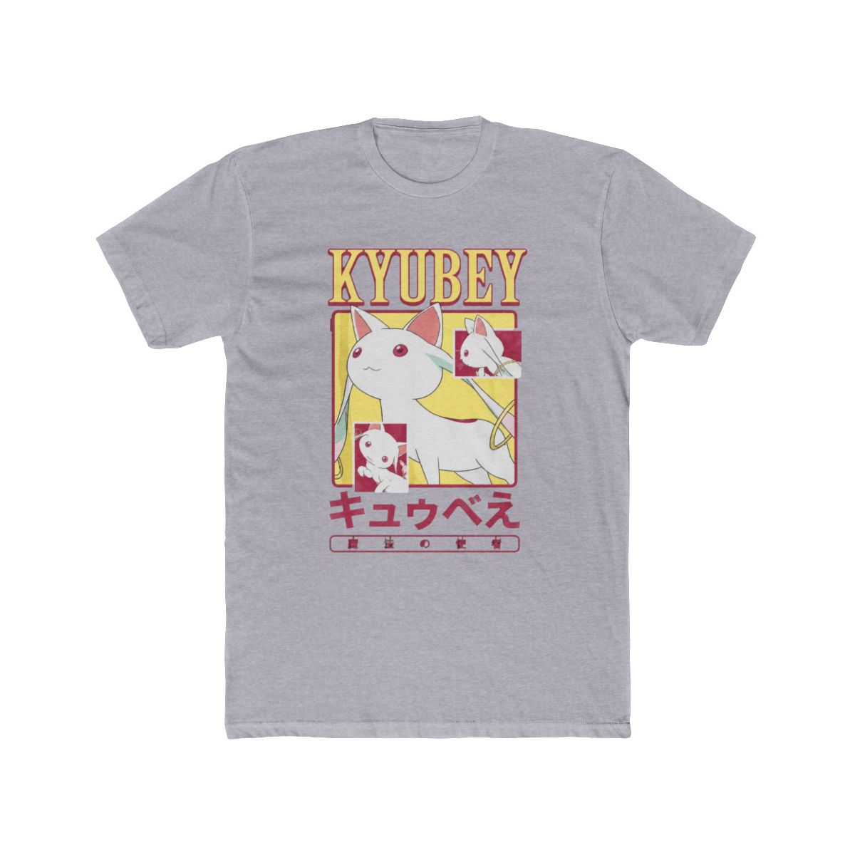 Madoka Magica Kyubey Collage Magic Creature Anime T Shirt | Puella Magi Madoka Magica - alternate angle 4, merchandise