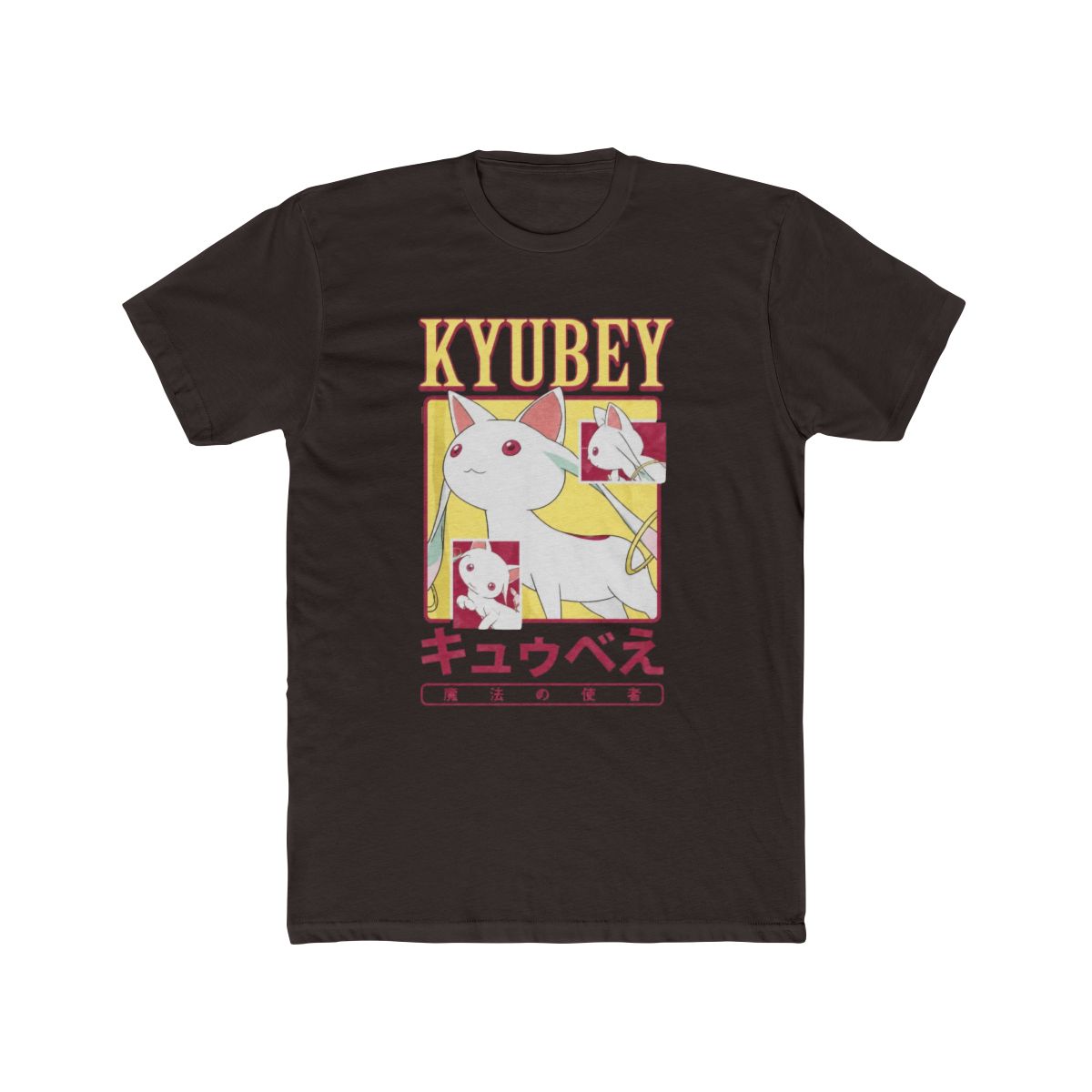 Madoka Magica Kyubey Collage Magic Creature Anime T Shirt | Puella Magi Madoka Magica - alternate angle 2, merchandise