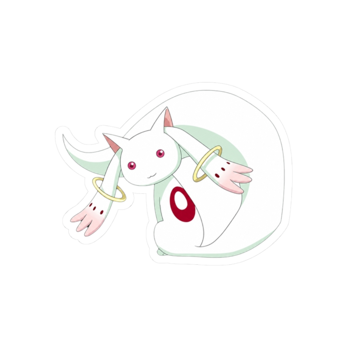 Madoka Girl Car Window Vinyl Decal Sticker 5" Wide (White) | Puella Magi Madoka Magica - alternate angle 3, merchandise