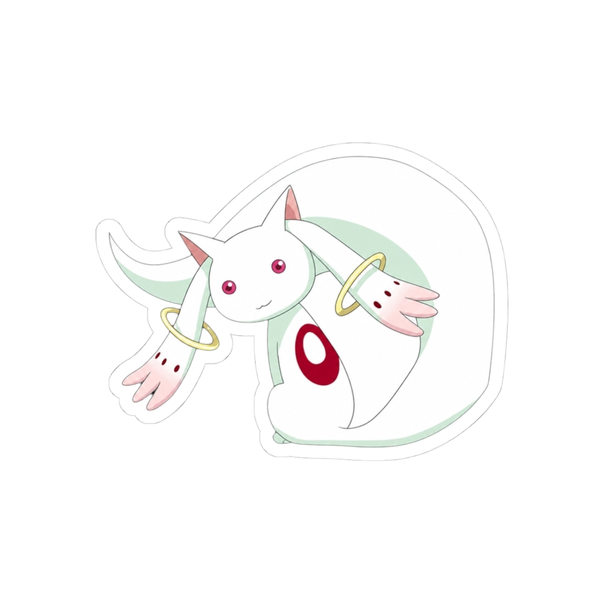 Madoka Girl Car Window Vinyl Decal Sticker 5" Wide (White) | Puella Magi Madoka Magica