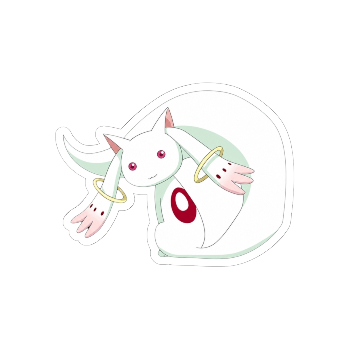 Madoka Girl Car Window Vinyl Decal Sticker 5" Wide (White) | Puella Magi Madoka Magica - alternate angle 1, merchandise