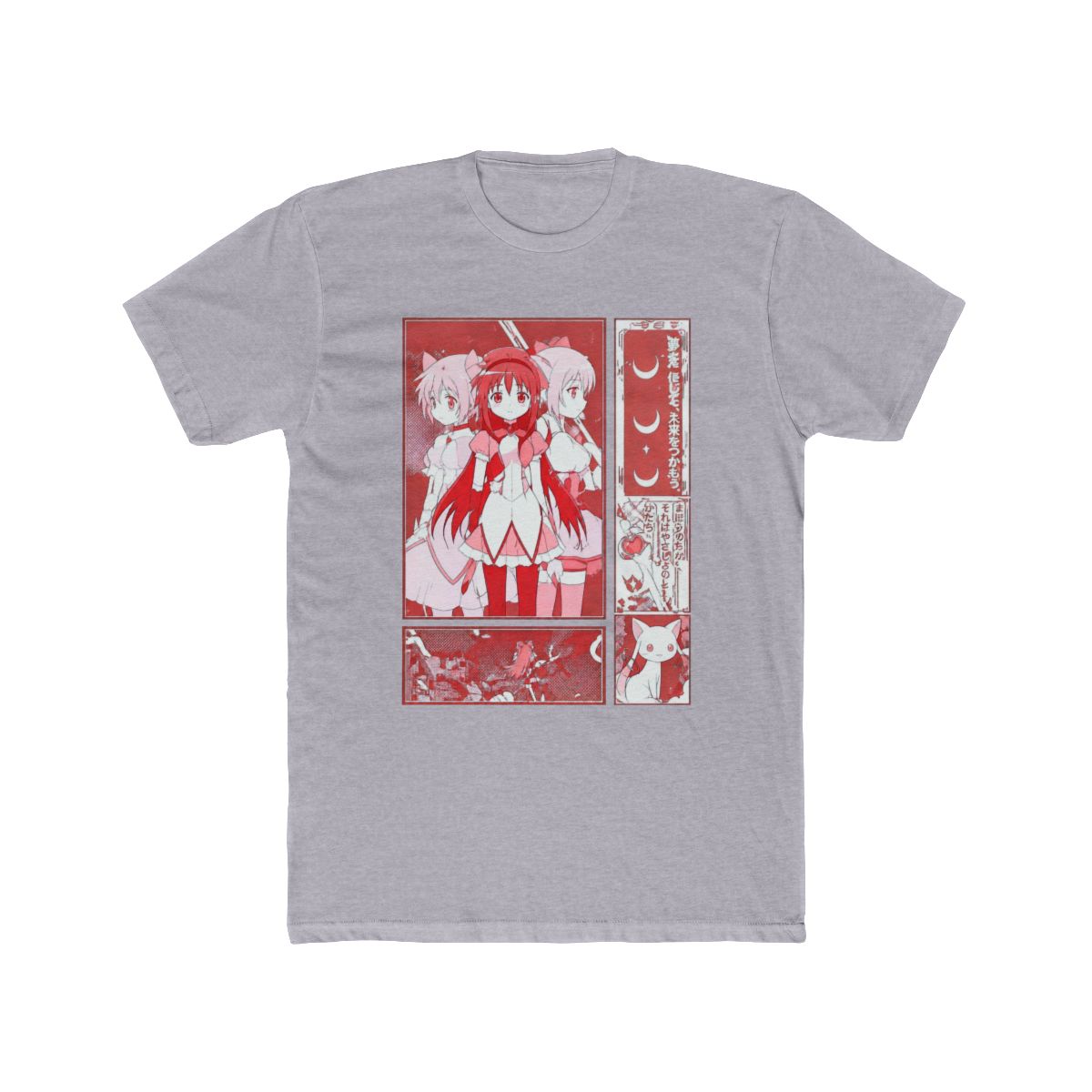 Puella Magi Madoka Magica Pink Panel T Shirt - alternate angle 4, merchandise