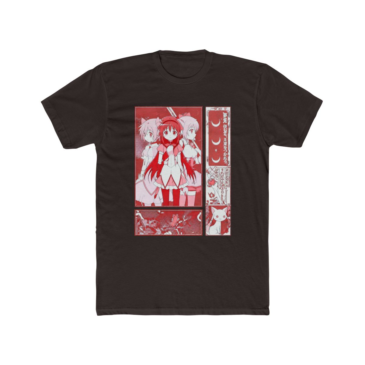 Puella Magi Madoka Magica Pink Panel T Shirt - alternate angle 2, merchandise
