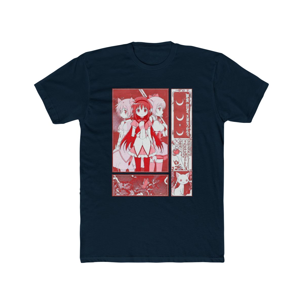 Puella Magi Madoka Magica Pink Panel T Shirt