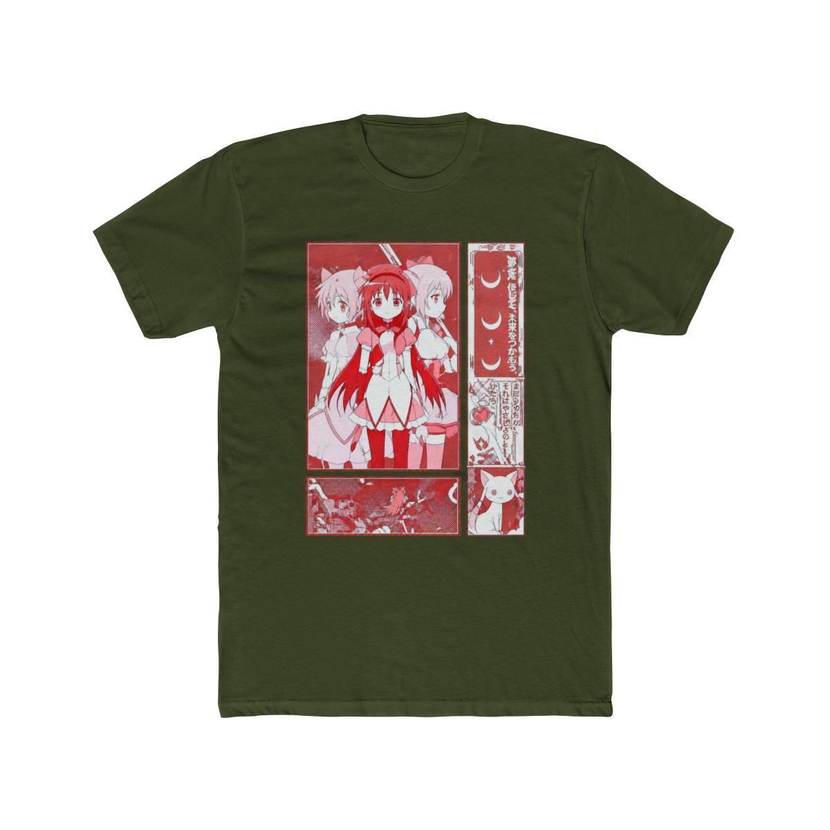 Puella Magi Madoka Magica Pink Panel T Shirt - alternate angle 5, merchandise