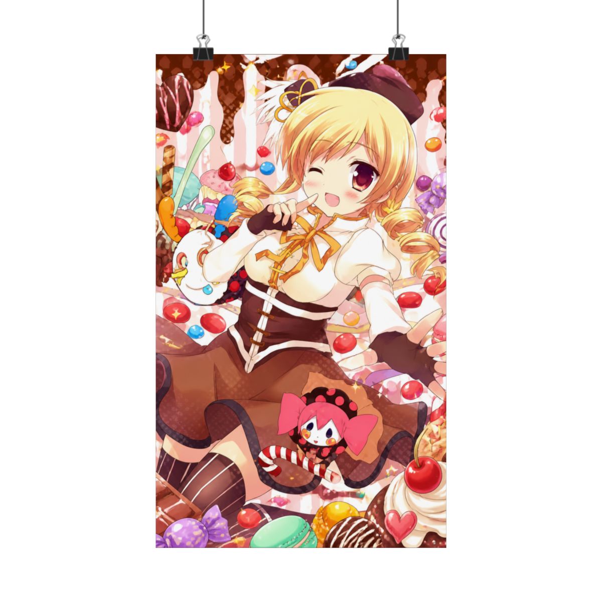 Puella Magi Madoka Magica Wall Scroll Poster Fabric Painting For Anime Tomoe Mami 045 S - alternate angle 3, merchandise
