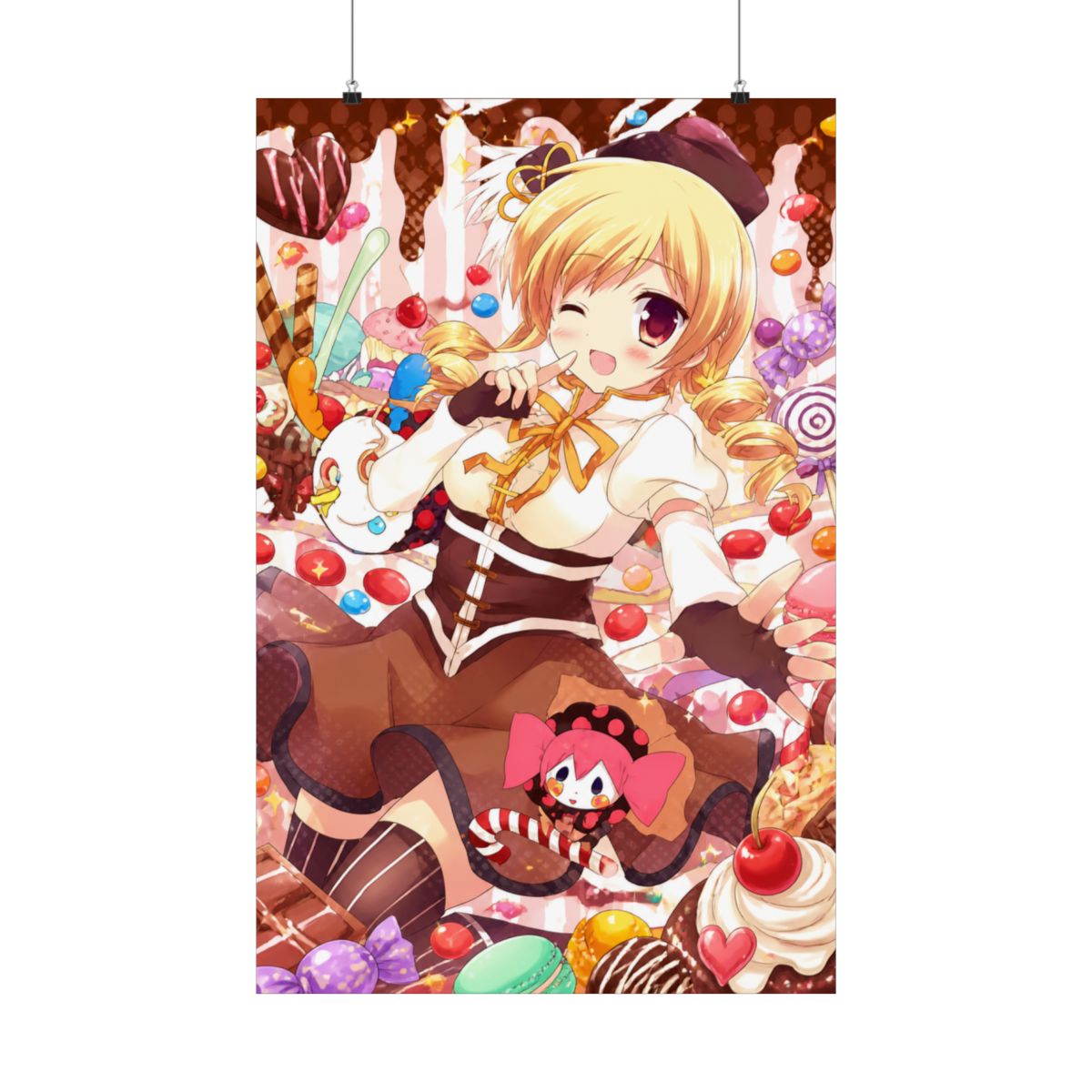 Puella Magi Madoka Magica Wall Scroll Poster Fabric Painting For Anime Tomoe Mami 045 S - alternate angle 4, merchandise