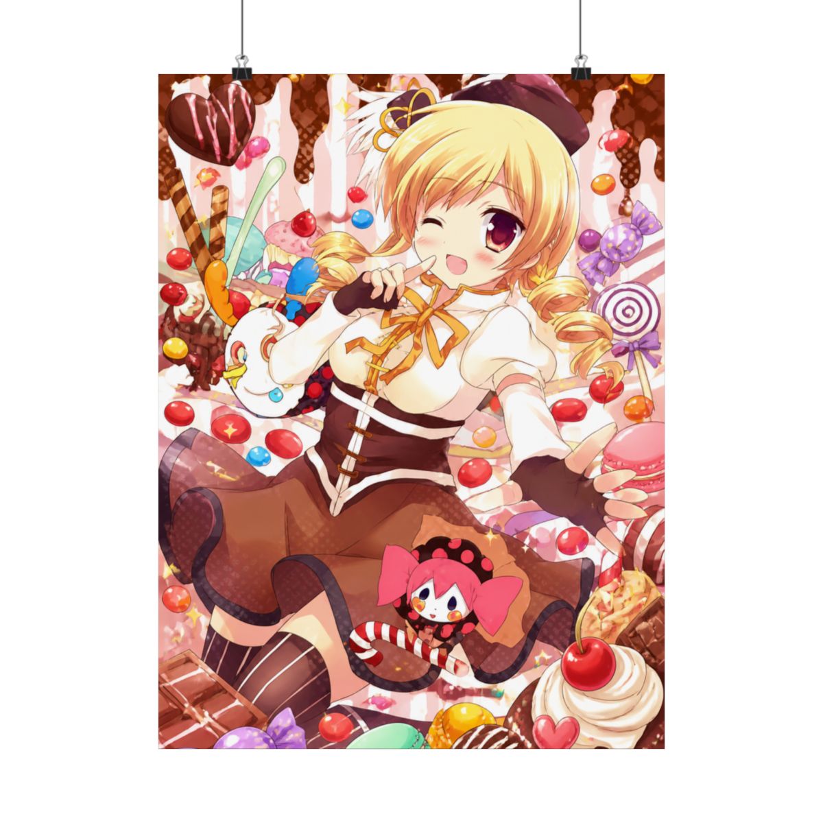 Puella Magi Madoka Magica Wall Scroll Poster Fabric Painting For Anime Tomoe Mami 045 S - alternate angle 1, merchandise